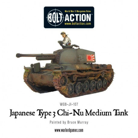Japanese Type 3 Chi-Nu medium tank. Bolt Action.