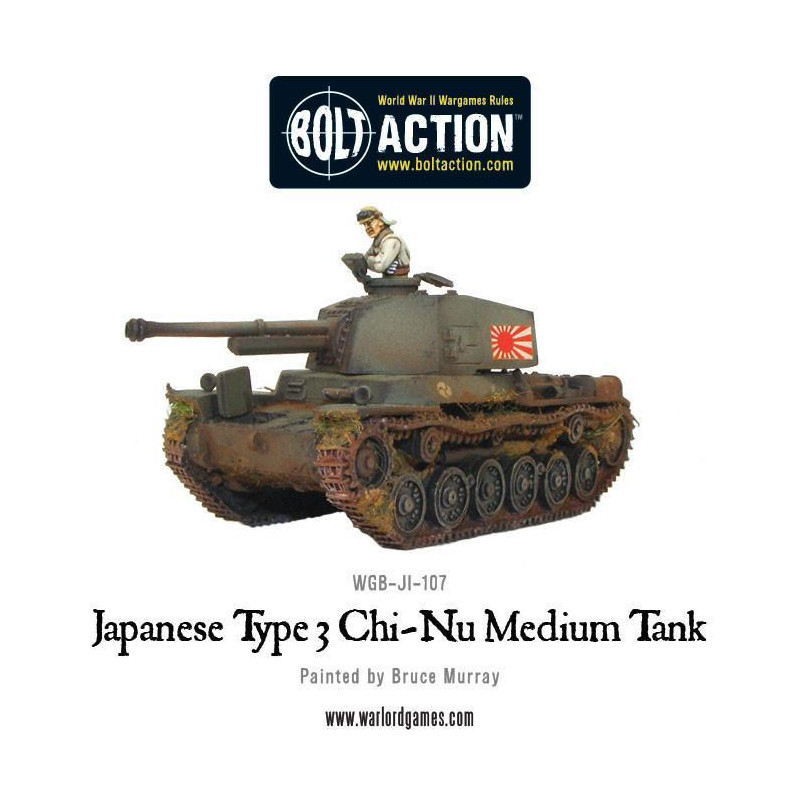 Tanque medio japonés Tipo 3 Chi-Nu. Bolt Action.