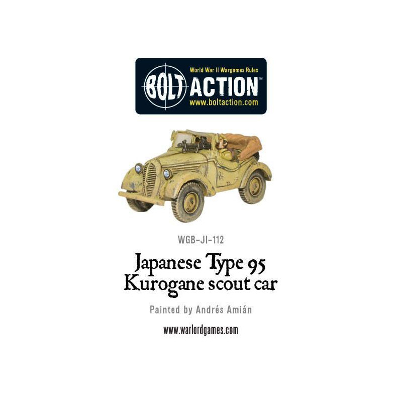 Japanese Type 95 Kurogane scout car. Bolt Action. Japanese Type 95 Kurogane scout car. Bolt Action.