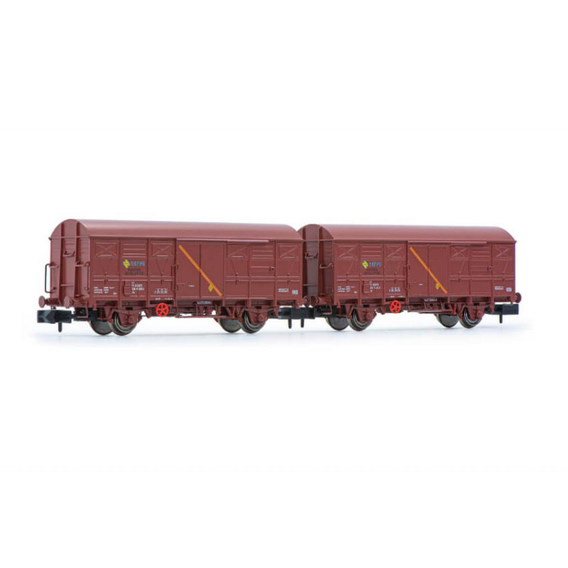 Set de dos vagones J2 "aislantes", RENFE.