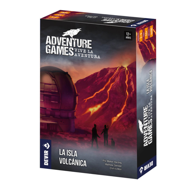 Adventure games. The volcanic island. Adventure games. The volcanic island.