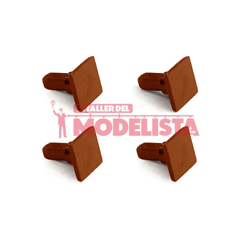 Buffer, 4 units. Brown.