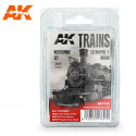 Set de weathering trenes, locomotoras y vagones.