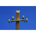 Postes de telégrafo con aislantes.