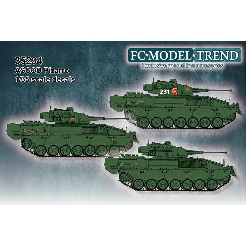 Decal set: VCI/VCC Pizarro in Spain. Decal set: VCI/VCC Pizarro in Spain.
