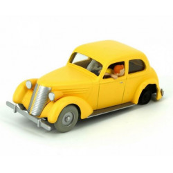 TINTIN. The Yellow damaged vehicle.