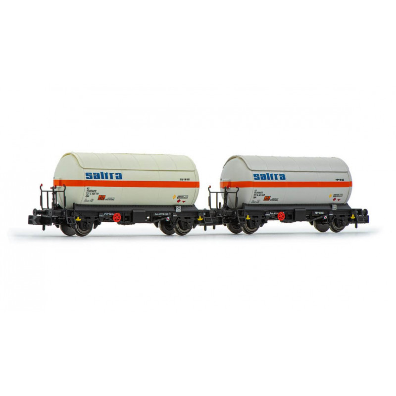 Set of tank wagons SALTRA, RENFE.