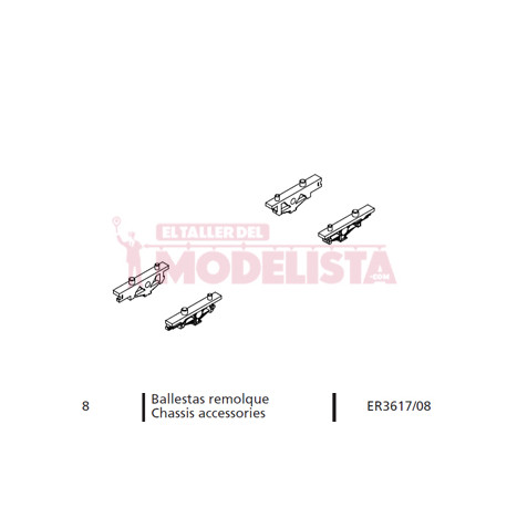 Chassis accessories for RENFE 591.