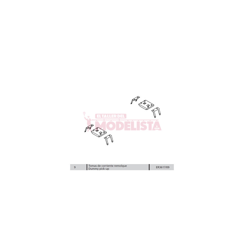 Tomas de corriente remolque para Ferrobus 591 RENFE.