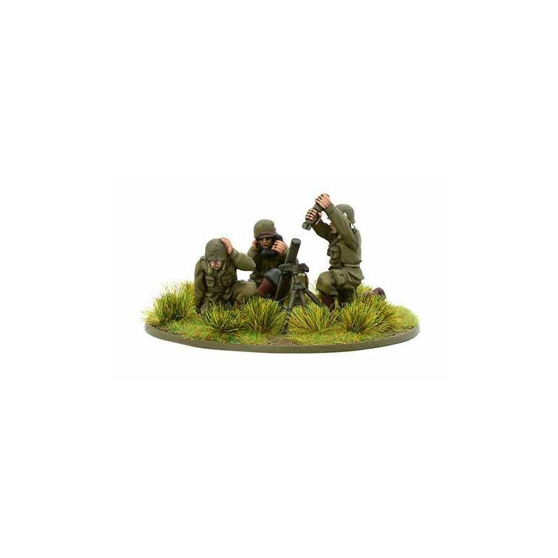 US Airborne medium mortar team (1944-45). Bolt Action.