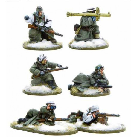 German Heer Panzerschreck, Flamethrower & Sniper teams (Winter). BoltAction.