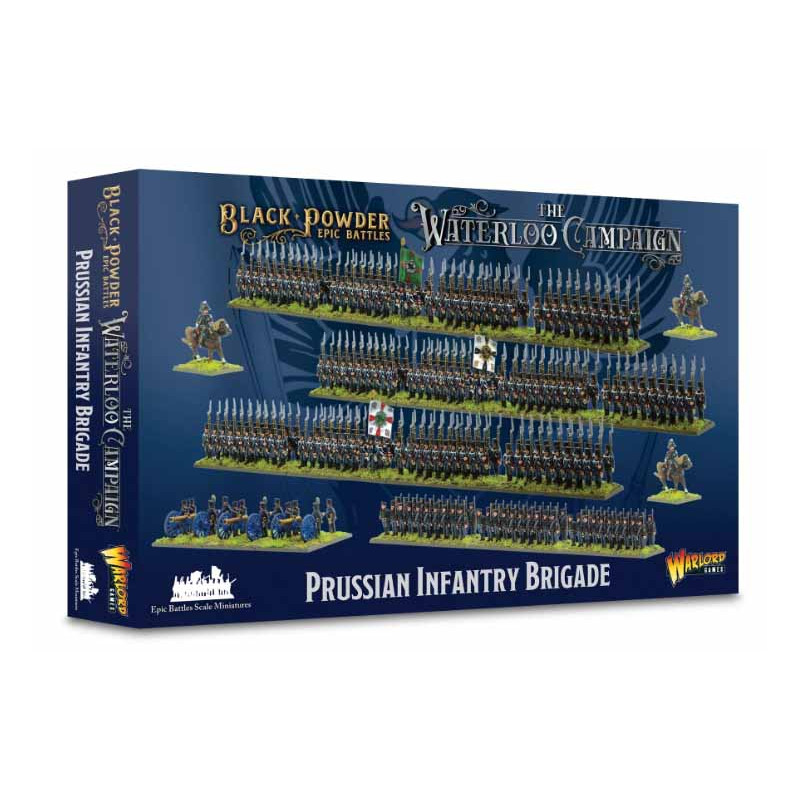 Brigada de infantería prusiana. Black Powder Epic Battles: Waterloo.