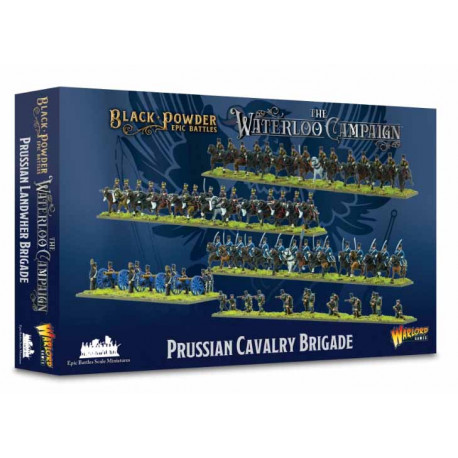 Brigada de caballería prusiana. Black Powder Epic Battles: Waterloo.