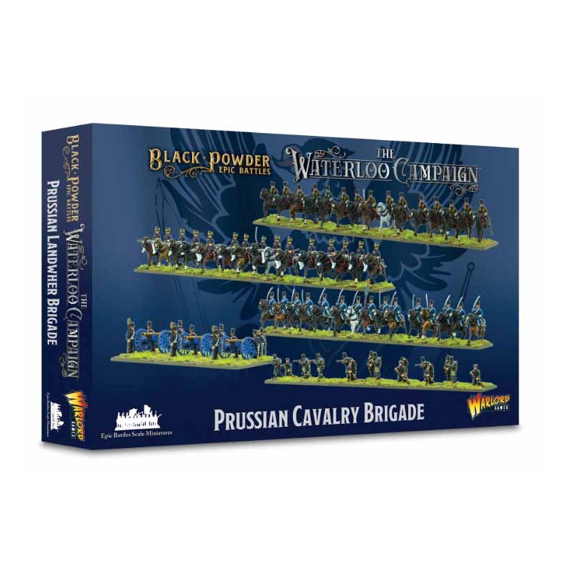 Brigada de caballería prusiana. Black Powder Epic Battles: Waterloo.