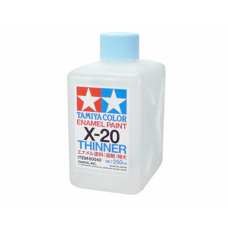 Diluyente para aerógrafo X-20, 250 ml.