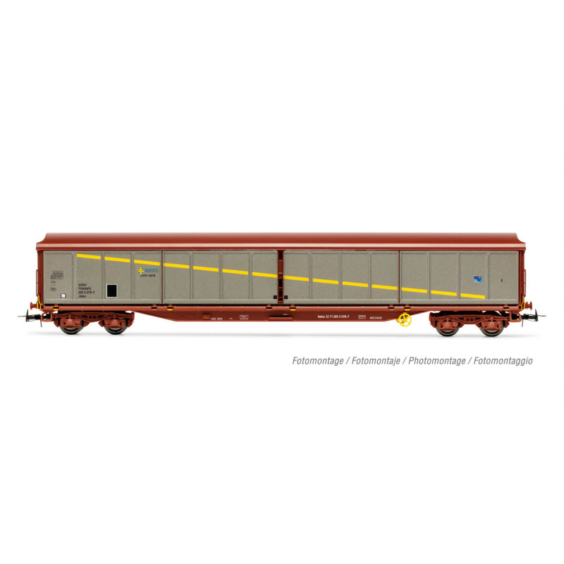 JJPD sliding door wagon, RENFE. Green.