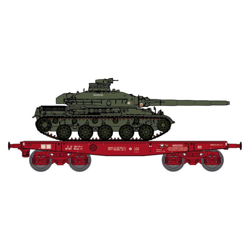 Plataforma Rlmmp y carro AMX 30B-1DB. Plataforma Rlmmp y carro AMX 30B-1DB.