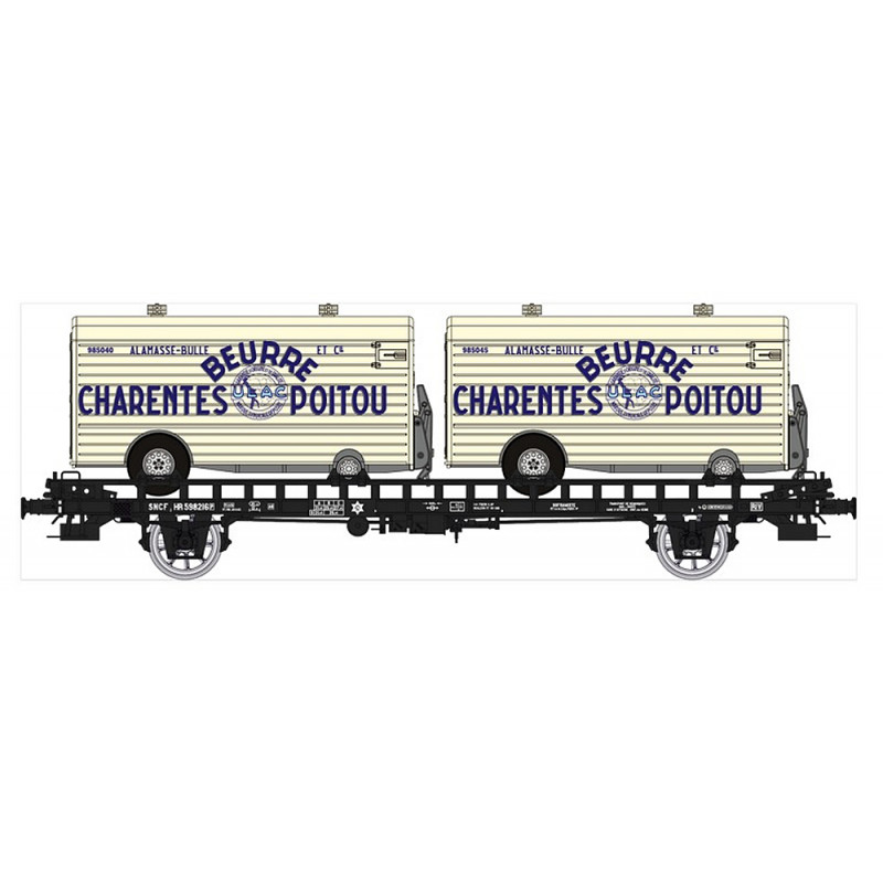 Wagon type UFR Charentes Poitou, SNCF. Wagon type UFR Charentes Poitou, SNCF.