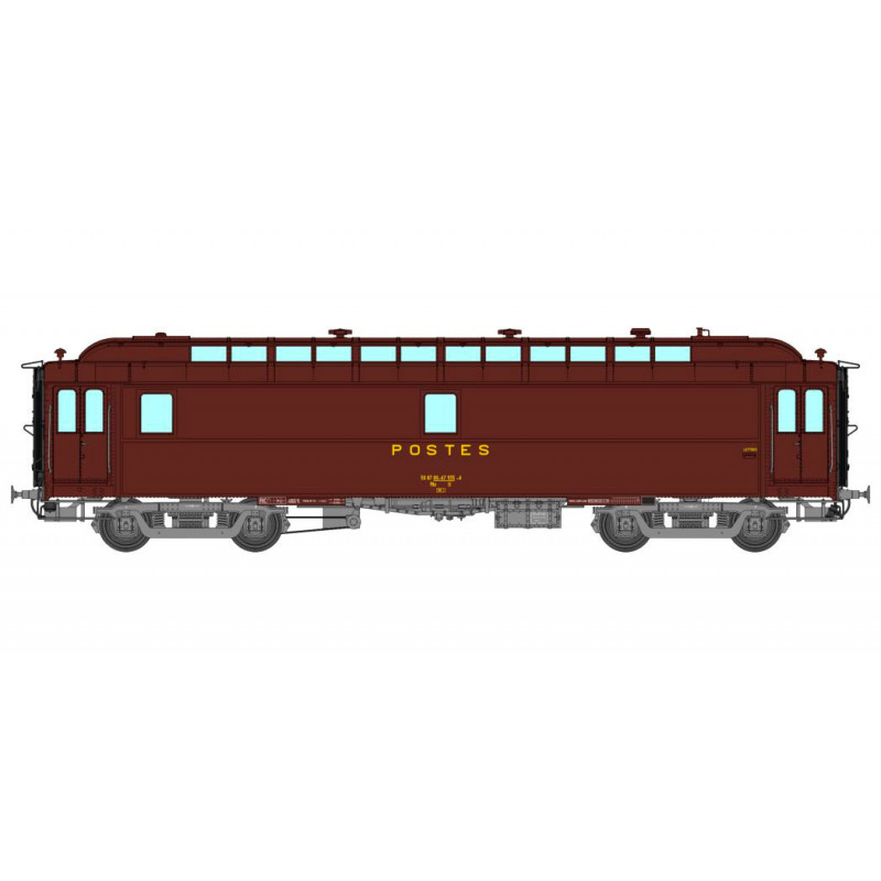Post van type OCEM 16m, SNCF. Post van type OCEM 16m, SNCF.
