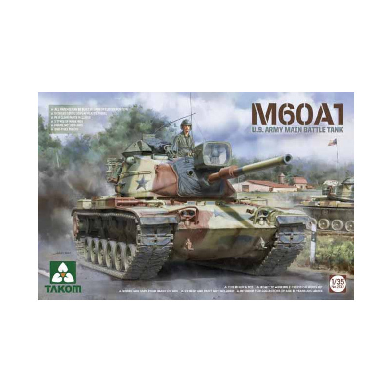 Carro de batalla principal M60A1 del ejército de EEUU.