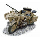 Motocicleta militar alemana con sidecar.