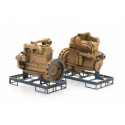 Industrial diesel engine transport pallet (x2).