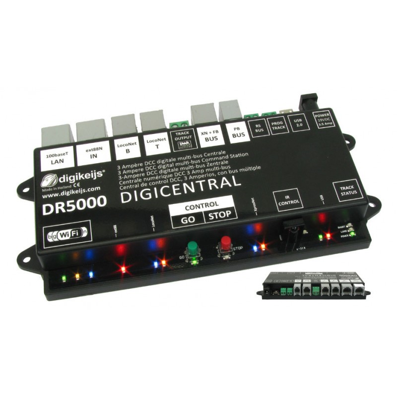 Central Digital DCC, Multi-conexión. DIGIKEIJS DR5000-ADJ