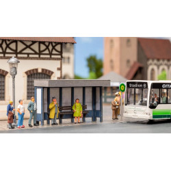 Ponto de ônibus.