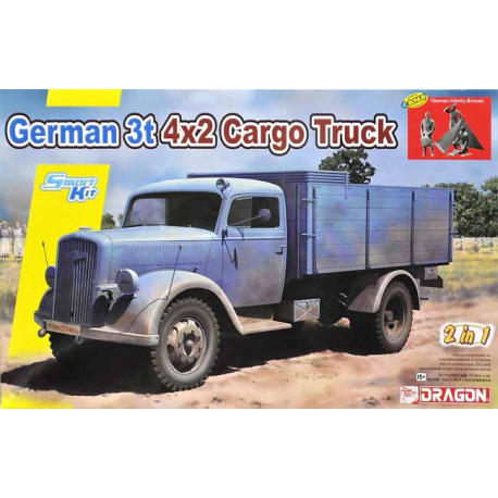 German 3T 4X2 Cargo Truck (2in1).