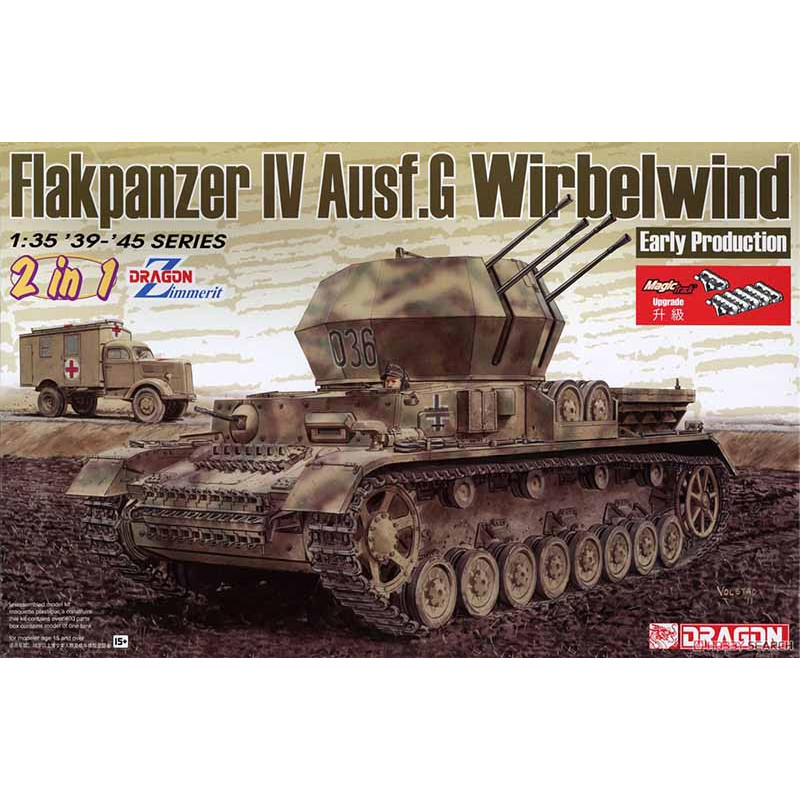 Flakpanzer IV Ausf.G Wirbelwind. Primera versión. Flakpanzer IV Ausf.G Wirbelwind. Primera versión.