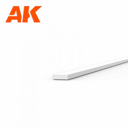 Styrolstreifen 0,30 x 1 mm.