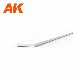 Styrolstreifen 0,30 x 2 mm.