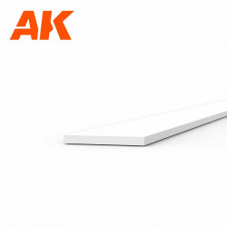 Styrolstreifen 0,30 x 3 mm.