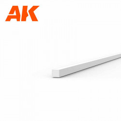 Styrene strip 0,5 X 0.5 mm.