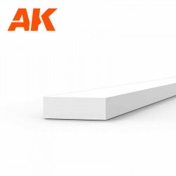 Styrolstreifen 1 x 3 mm.