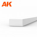 Styrene strip 1,5 X 3 mm.