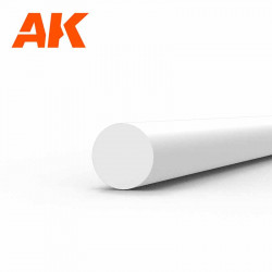 Asta di stirene 2 diametro x 350 mm.