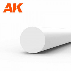 Styrene rod 3 diameter x 350 mm.