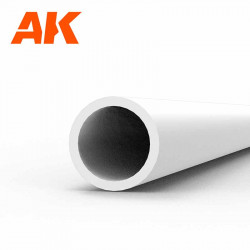 Styrene hollow tube 3 diameter x 350 mm.