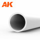 Styrene hollow tube 4 diameter x 350 mm.