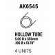 Styrene hollow tube 5 diameter x 350 mm.