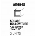 Styrene tube 4 diameter x 350 mm.