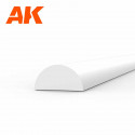 Styrene half cane 3 diameter x 350 mm.