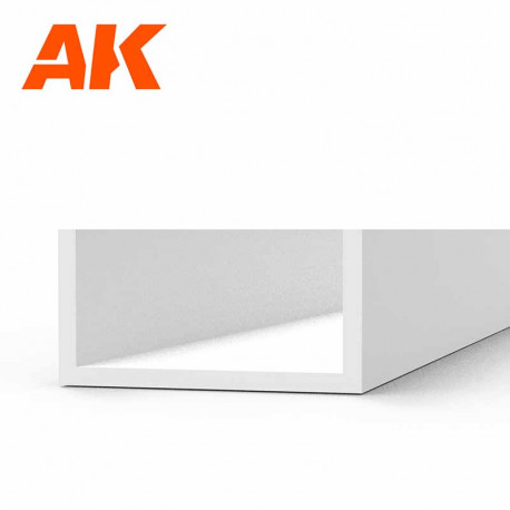 Styrene U profile 5 width x 350 mm.