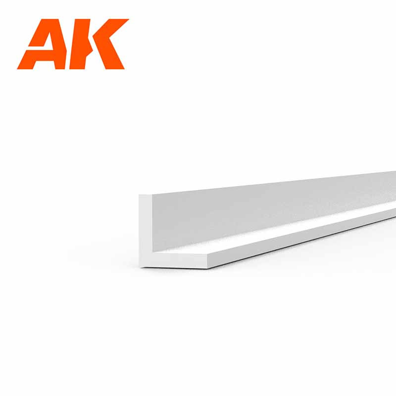 Styrene L profile 1,5 x 1,5 x 350 mm. Styrene L profile 1,5 x 1,5 x 350 mm.