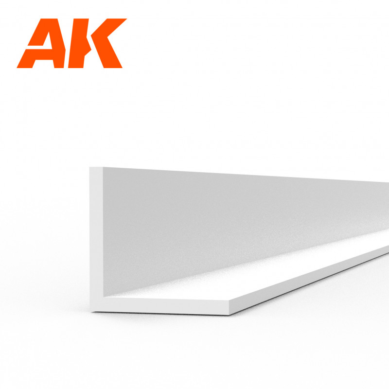 Styrene L profile 3 x 3 x 350 mm. Styrene L profile 3 x 3 x 350 mm.
