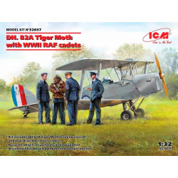 DH.82A Tiger Moth com cadetes.