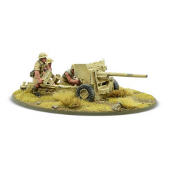 Cannone britannico dell'8ª Armata QF 6-pdr. Bolt Action.