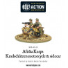 Motocicleta y sidecar Afrika Korps Kradschutzen. Bolt Action.