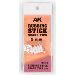 Rubbing stick spare tips. 5 mm.